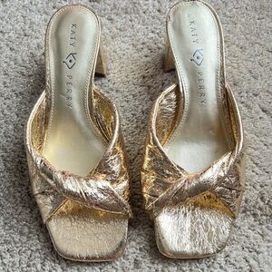 Katy Perry Collections Metallic Gold Heels